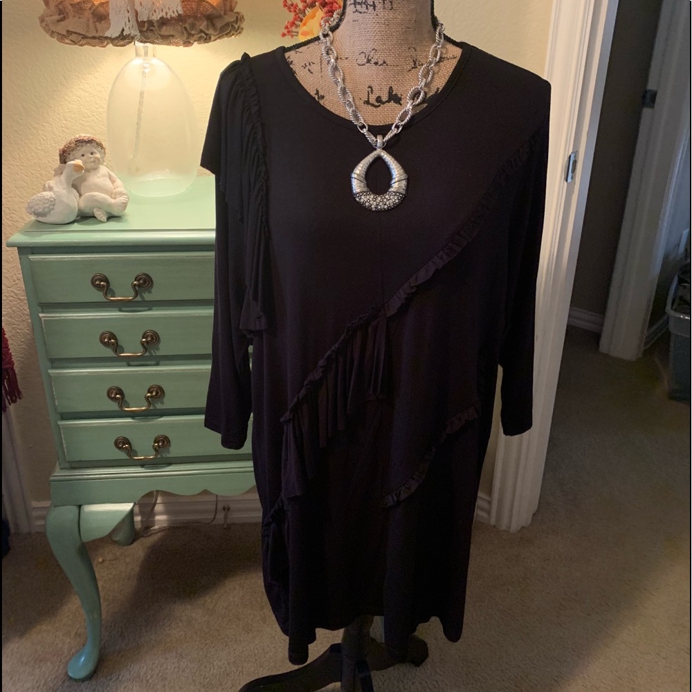 Flash Sale!! 💥 Lane Bryant Layered Ruffled Tunic - Picture 3 of 7